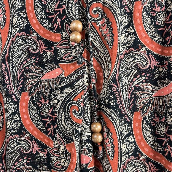 Miss Me Boho Paisley Wide Leg Pants Womens Stretch Size Small - Picture 2 of 12